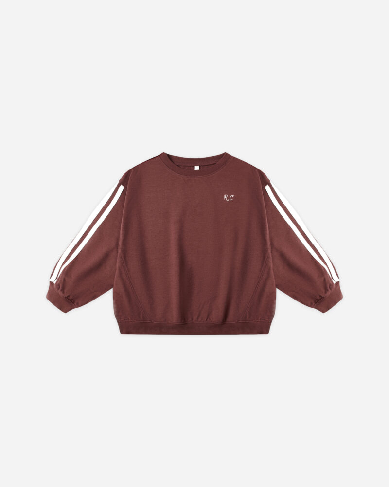 Oversized Sweatshirt In Burgundy from Rylee & Cru