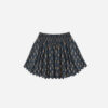 Smocked V Mini Skirt In Vintage Bloom