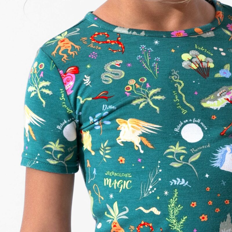 Harry Potter Mandrakes & Herbs Bamboo Viscose Pajama Short Set from Bellabu Bear