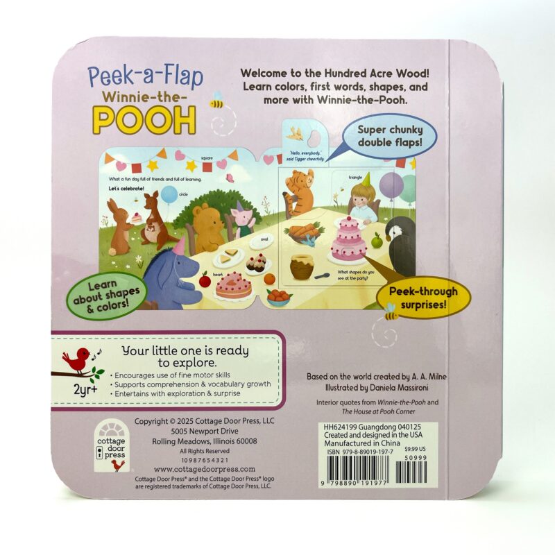 Cottage Door Press Winnie-the-Pooh Peek-a-Flap Board Book part of our Bears collection
