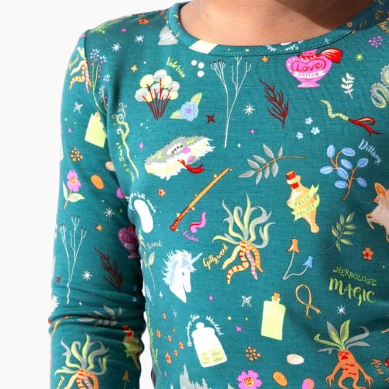 Harry Potter Mandrakes & Herbs Bamboo Viscose Pajama Set from Bellabu Bear