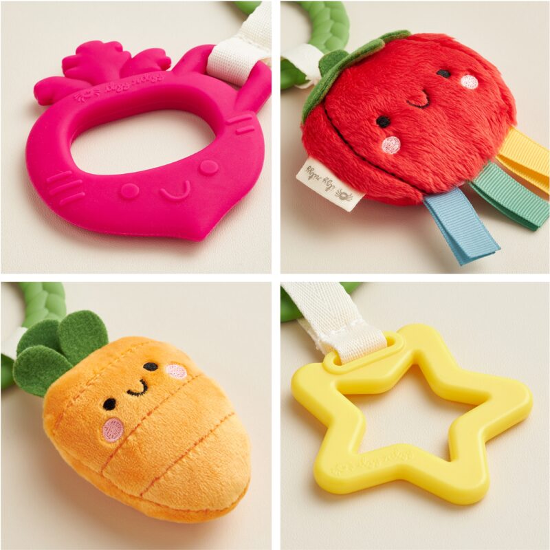 Veggie Bitzy Busy Ring Teething Activity Toy made by Itzy Ritzy