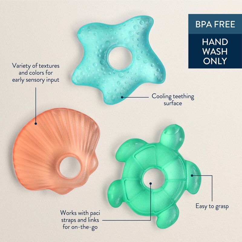 Seaside Cutie Coolers Water Filled Teethers from Itzy Ritzy