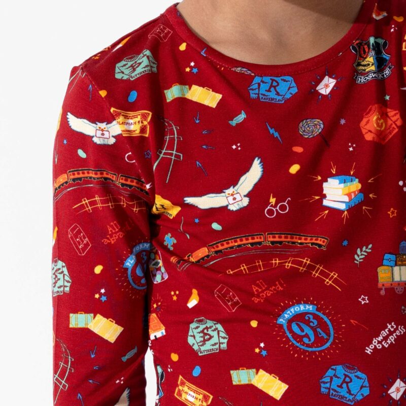Harry Potter Hogwarts Express Bamboo Viscose Pajama Set from Bellabu Bear