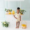 Kyte BABY Short Sleeve Pajamas in Lemon