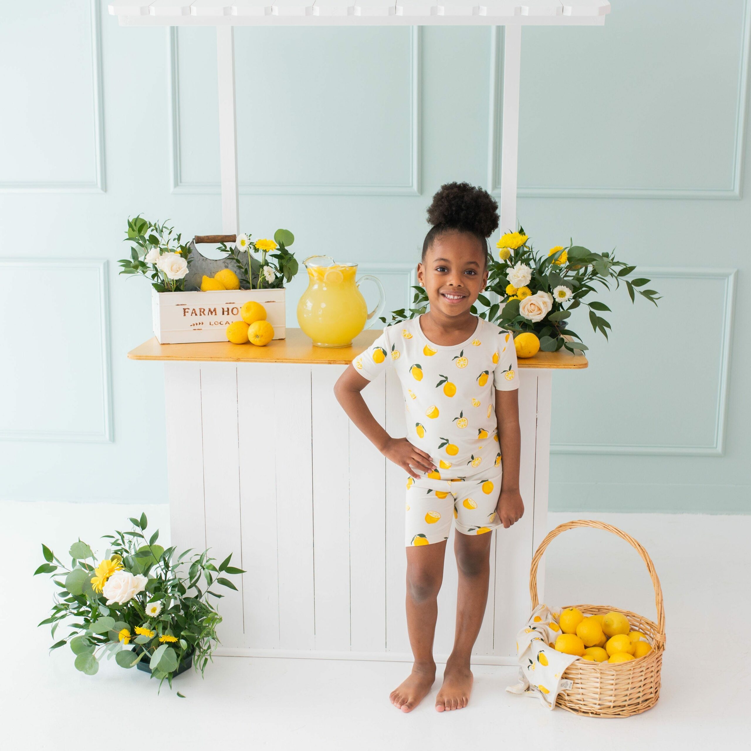 Kyte BABY Short Sleeve Pajamas in Lemon