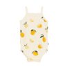 Spaghetti Strap Leotard in Lemon from Kyte BABY