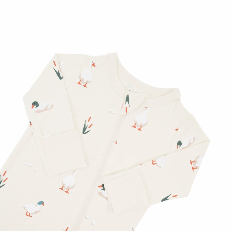 Zippered Footie in Duck