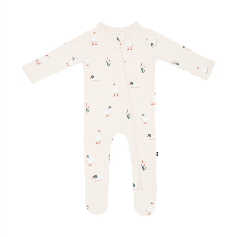 Zippered Footie in Duck from Kyte BABY