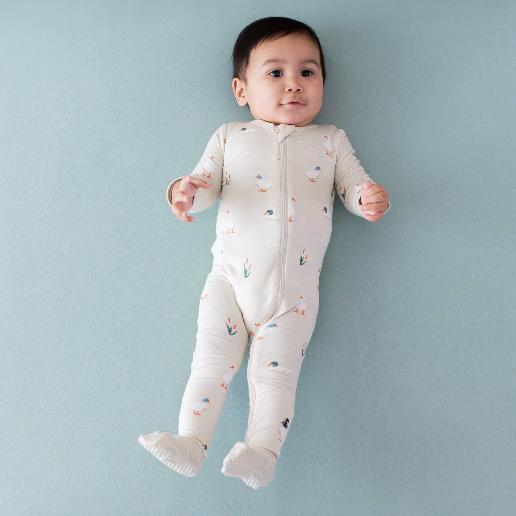 Kyte BABY Zippered Footie in Duck