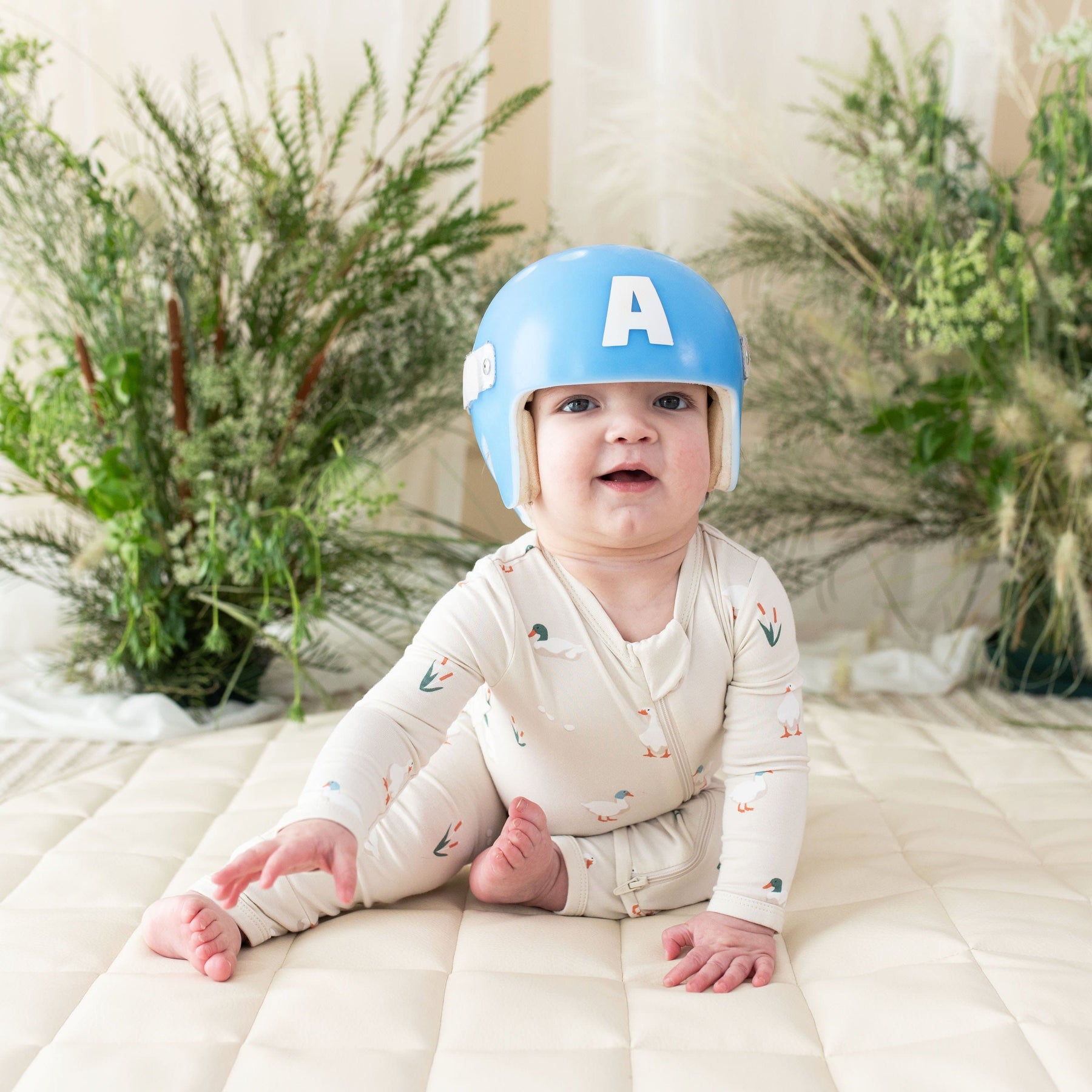 Kyte BABY Zippered Romper in Duck