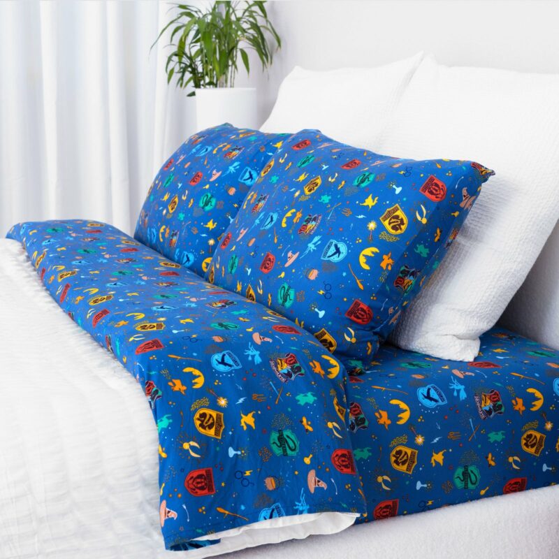 Harry Potter House Pride Bamboo Viscose Twin Sheet Set from Bellabu Bear