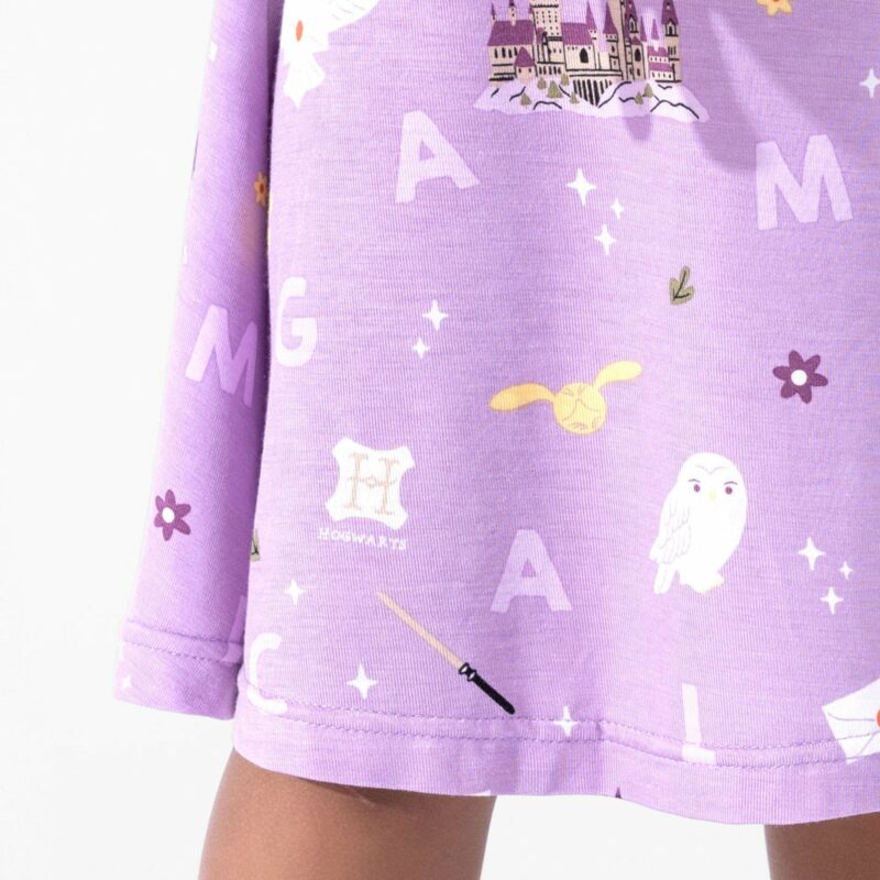 Harry Potter Hedwig's Magical Mail Bamboo Viscose Short Sleeve Dress from Bellabu Bear