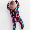 Electric BOO-gie Bamboo Viscose Convertible Romper from Birdie Bean