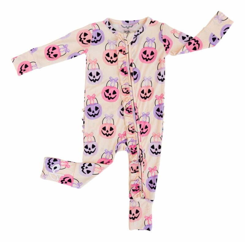Trick or Sweet Ruffle Bamboo Viscose Convertible Romper available at Blossom