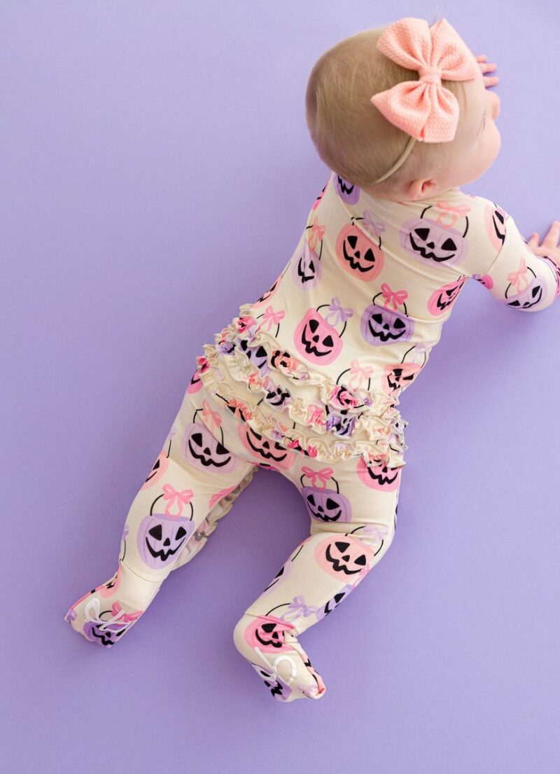 Trick or Sweet Ruffle Bamboo Viscose Convertible Romper