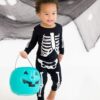 Birdie Bean Bones With Gray Webs Glow-In-The-Dark Bamboo Viscose Pajama Set