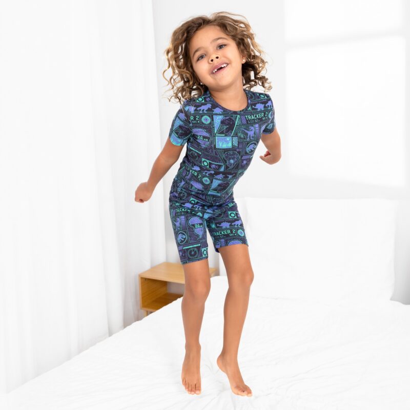 Jurassic Park: Tracker Bamboo Short Sleeve Pajama Set from Bellabu Bear