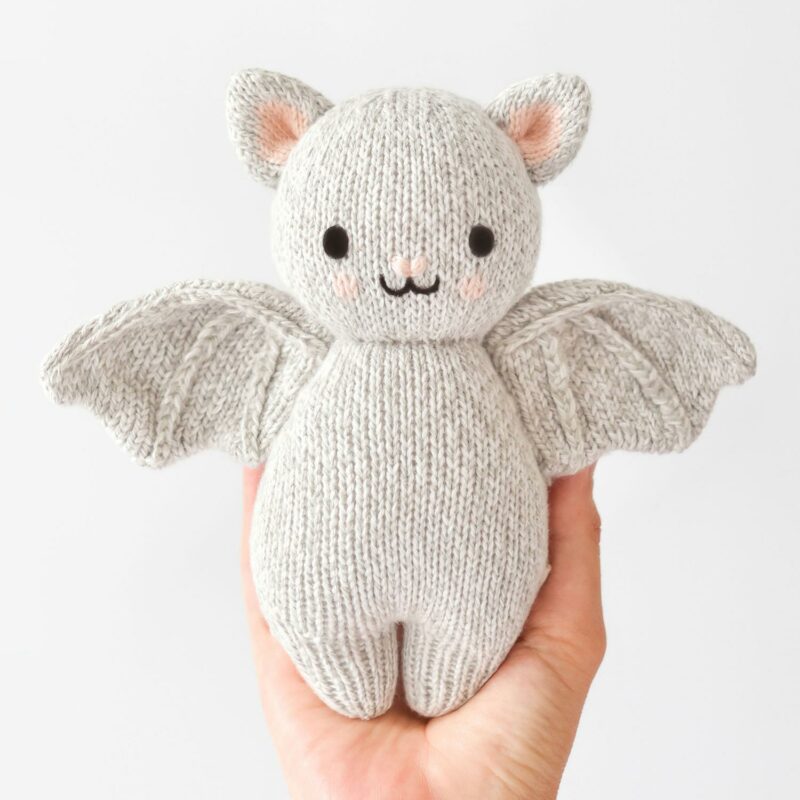 cuddle+kind Baby Bat In Grey Toys