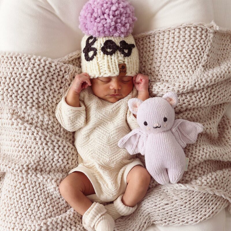 cuddle+kind Baby Bat In Lavender part of our Halloween collection