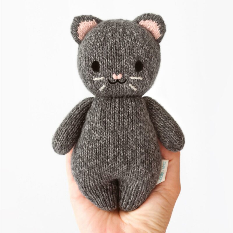 cuddle+kind Baby Kitten In Charcoal Toys