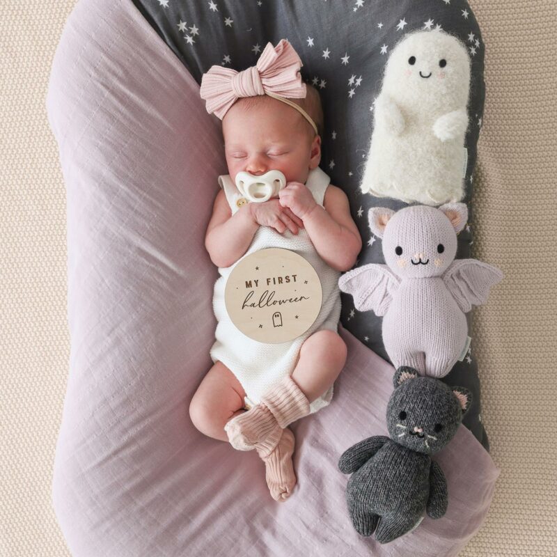 cuddle+kind Baby Ghost In Ivory part of our Halloween collection