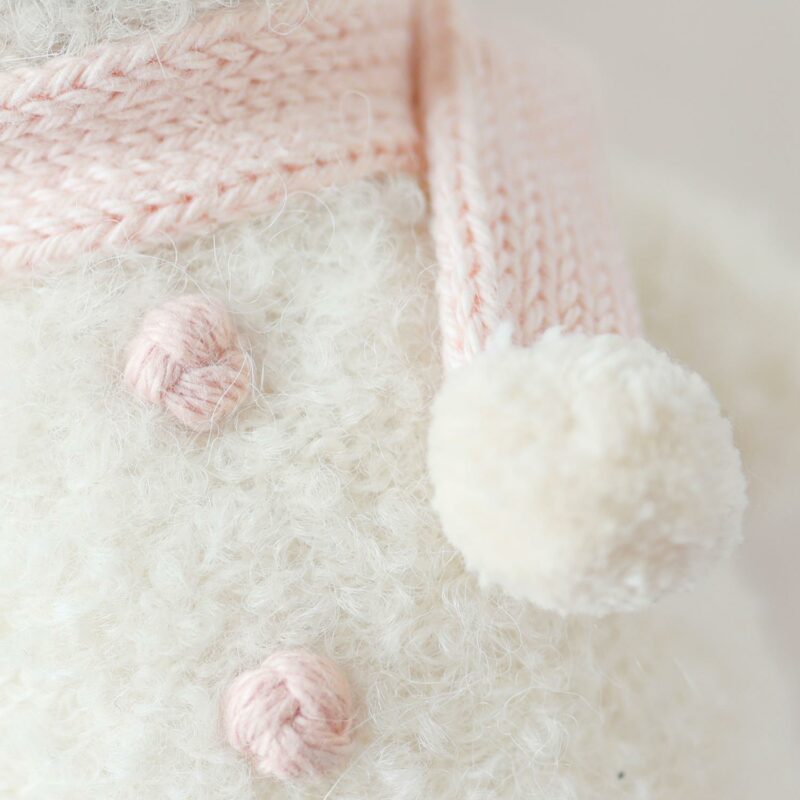Baby Snowman In Blush made by cuddle+kind