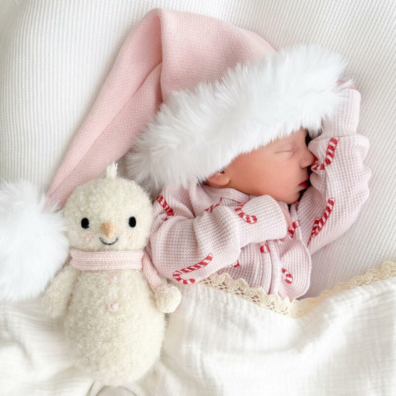 cuddle+kind Baby Snowman In Blush available at Blossom