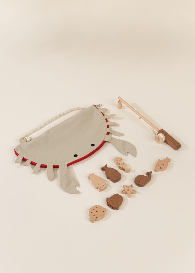 Wooden Fishing Game with Bag made by Coco Village Wooden Fishing Game with Bag made by Coco Village