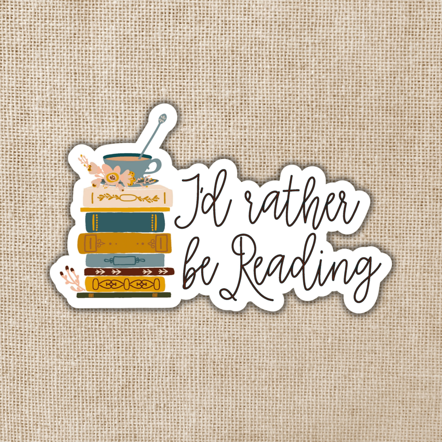 Kingdom of Threads I'd Rather Be Reading Sticker