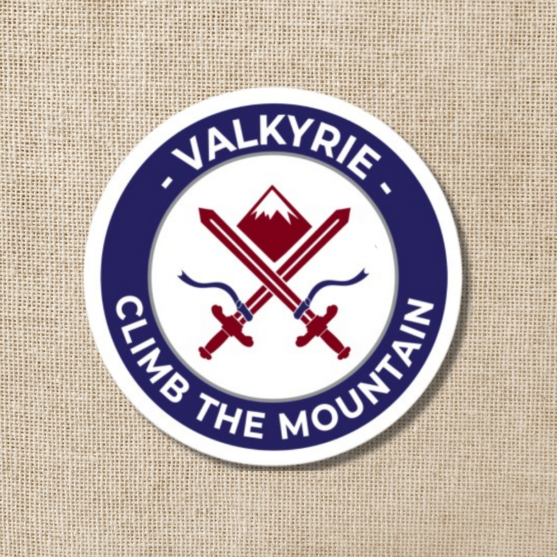 Kingdom of Threads Valkyrie Climb the Mountain Sticker ACOTAR Series