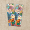 Kingdom of Threads Reading Cat Pile Bookmark