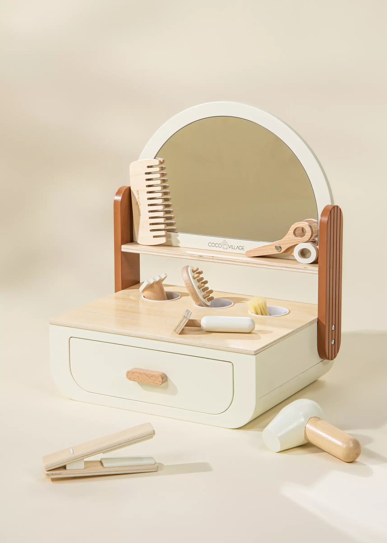 Coco Village Wooden Beauty Station Playset and Accessories