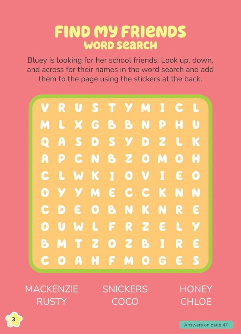 Simon & Schuster Bluey Stickertivity: Best Friends Activity Book part of our  collection