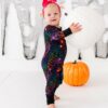 Birdie Bean Neon Webs Bamboo Viscose Convertible Romper
