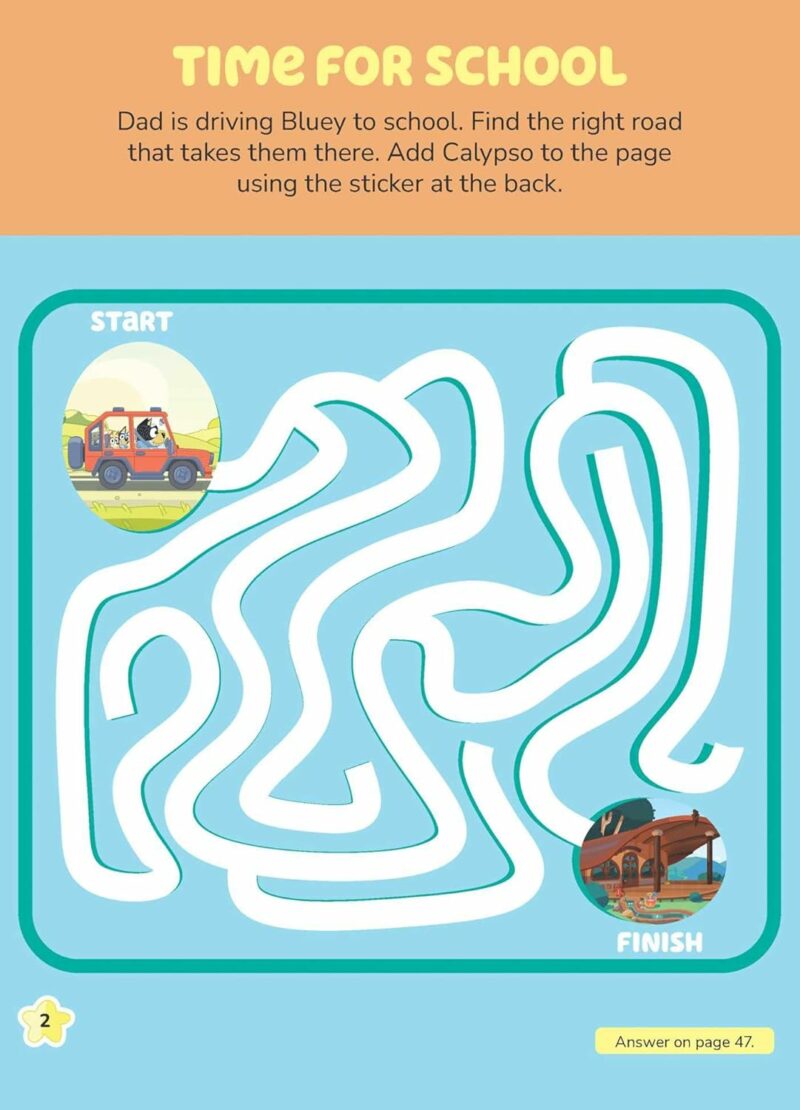 Simon & Schuster Bluey Stickertivity: Best Friends Activity Book Children's Books