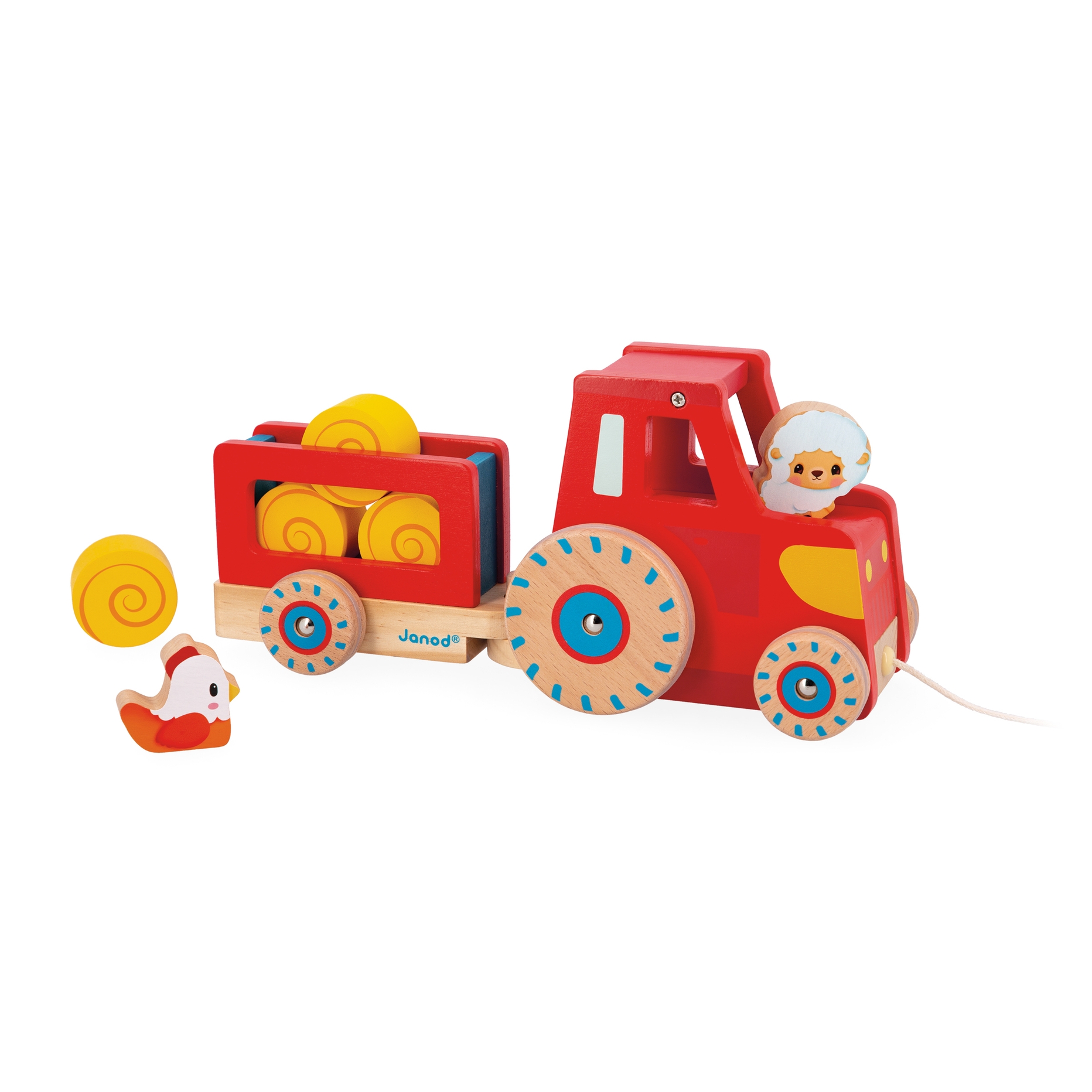 Janod Farm Pull Along Tractor