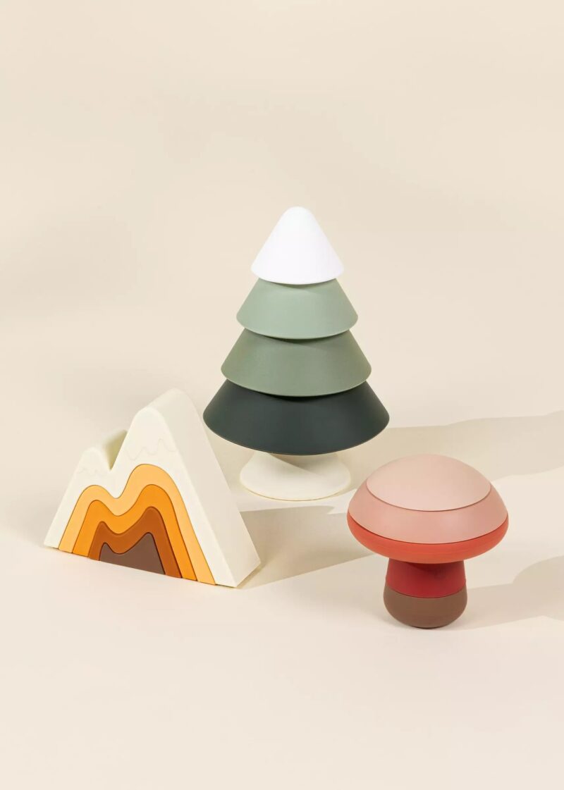Coco Village Silicone Stackable Forest 16 Piece Set