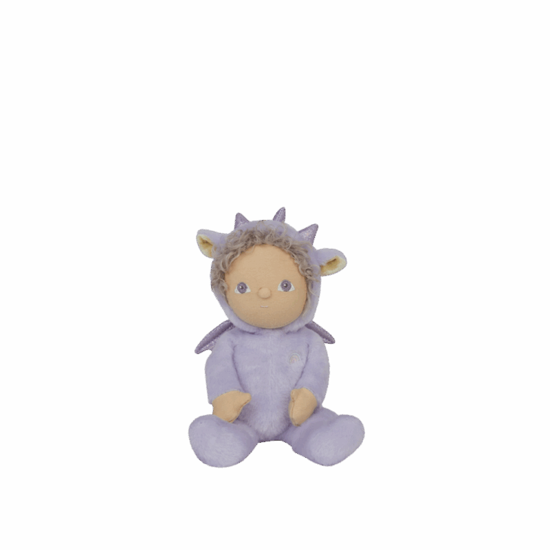 Olli Ella Dinky Dinkum Doll Duffy Dragon In Lavender