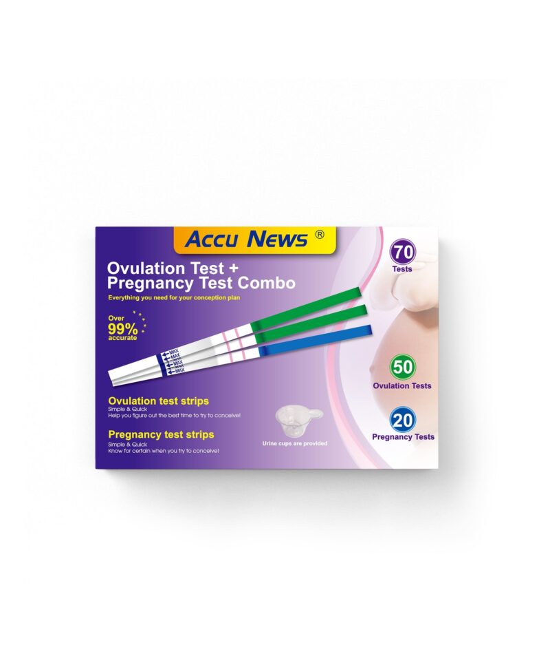 Ovulation (LH)+ Pregnancy (hCG) Combo Tests made by Accu News