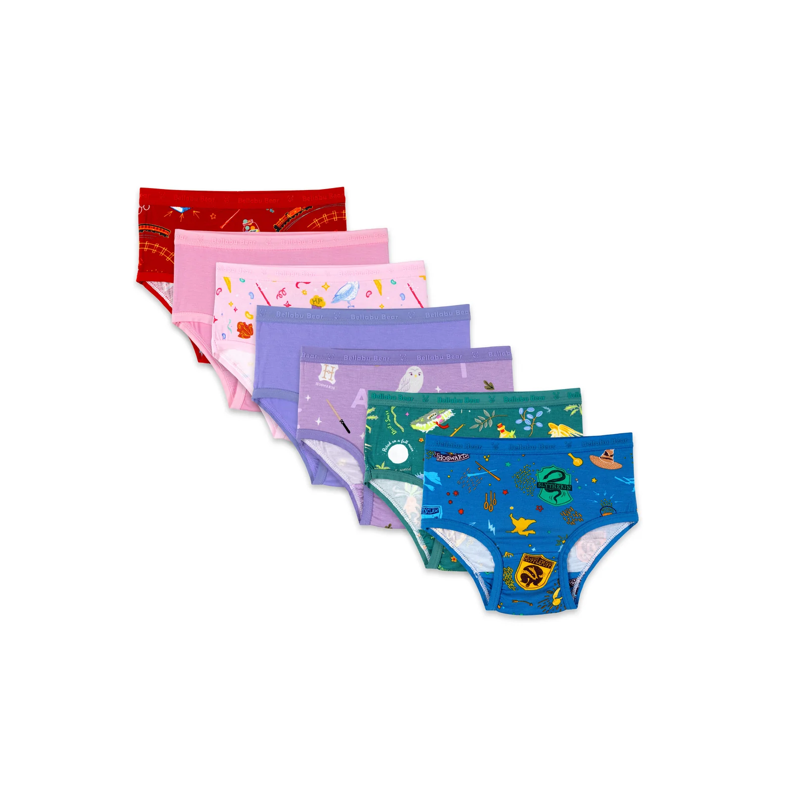 Bellabu Bear Harry Potter House Pride Bamboo Viscose Underwear 7-Pack