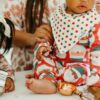 Gingerbread Bandana Bib Set 4-Pack made by Copper Pearl