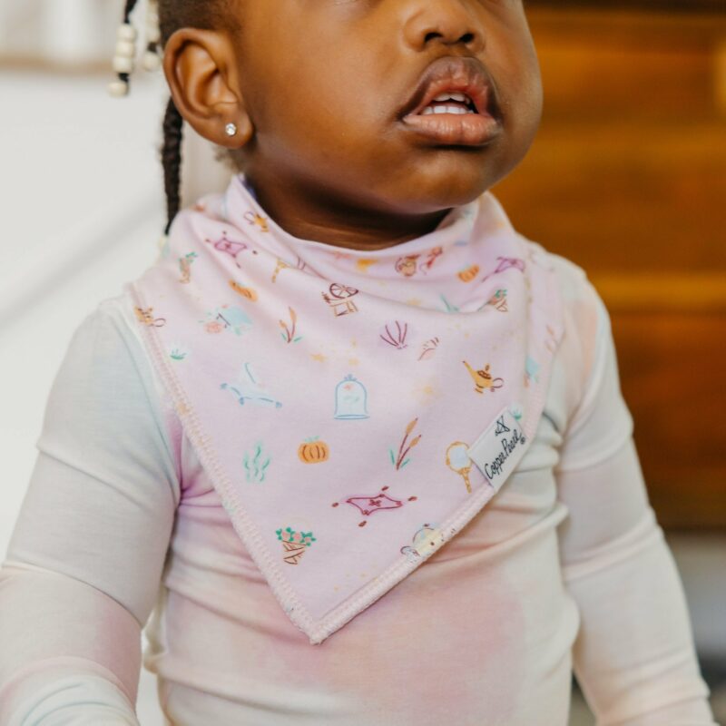Disney Princess Bandana Bib Set 4-Pack made by Copper Pearl