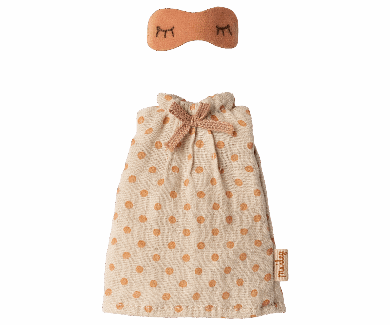 Maileg Nightgown in Light Grey for Mum Mouse