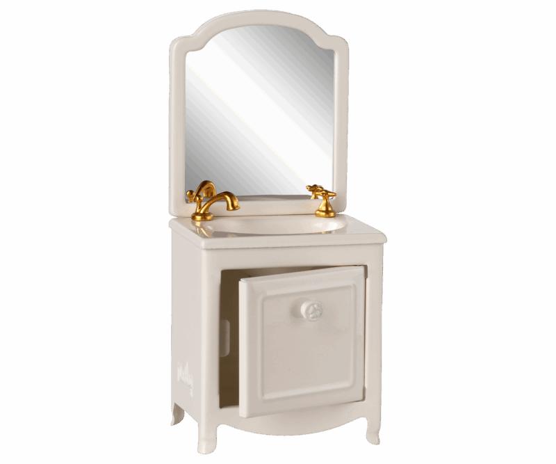 Sink Dresser for Mouse in Off White from Maileg