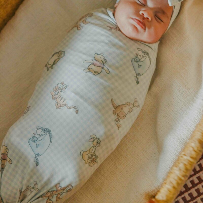 Winnie the Pooh & Friends Knit Swaddle Blanket made by Copper Pearl