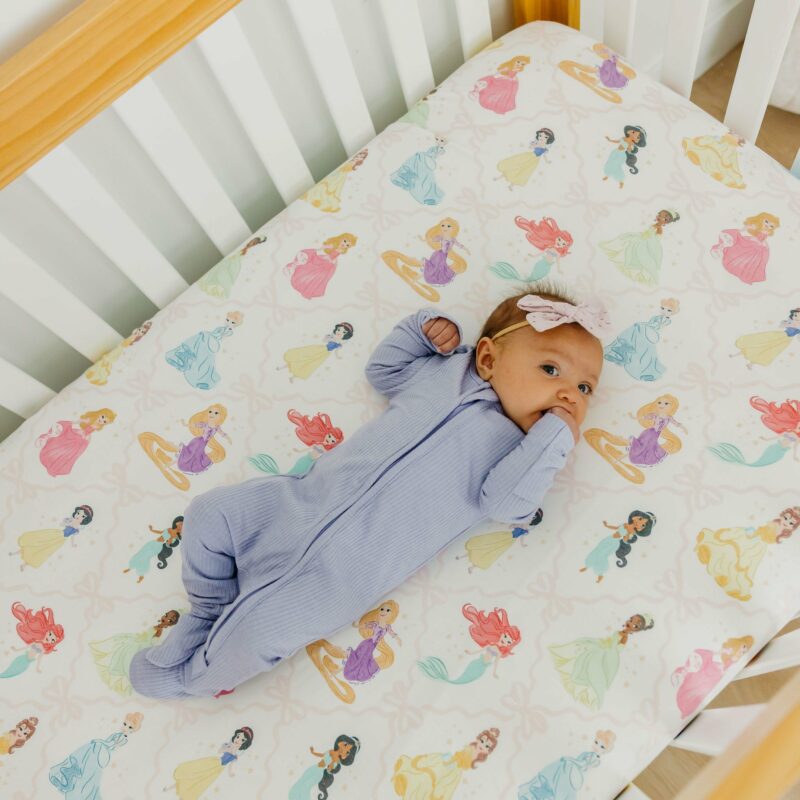 Disney Princess Premium Crib Sheet from Copper Pearl