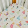 Disney Princess Premium Crib Sheet made by Copper Pearl