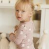 Bamboo Pajama Set In Pink Ghosts from Quincy Mae