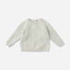 Quincy Mae Knit Sweater In Heathered Blue